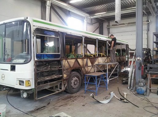 Ремонт автобусов, замена стекол, ремонт кузова стоимость ремонта и где отремонтировать - Санкт-Петербург