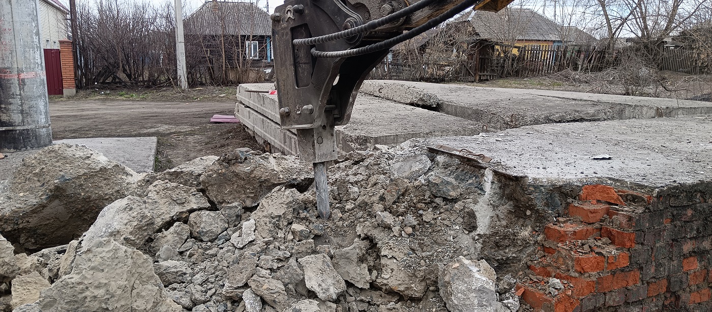 Услуги и заказ гидромолотов для демонтажных работ в Ивангороде